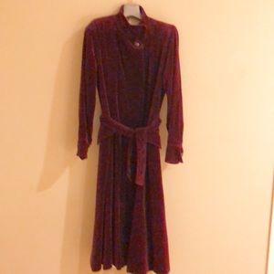 French Vintage Velvet Ling Coat